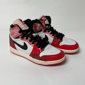 Jordan 1 Retro High OG SP Spiderman Across The Spider Verse Size 4.5Y